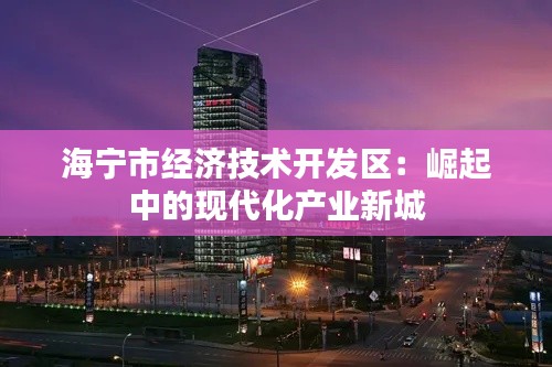 海宁市经济技术开发区：崛起中的现代化产业新城