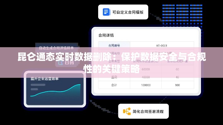 昆仑通态实时数据删除：保护数据安全与合规性的关键策略