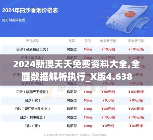 2024新澳天天免费资料大全,全面数据解析执行_X版4.638