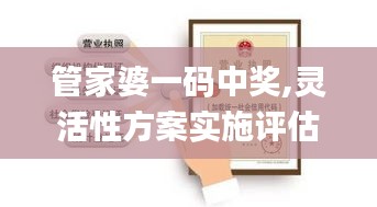 管家婆一码中奖,灵活性方案实施评估_扩展版5.588