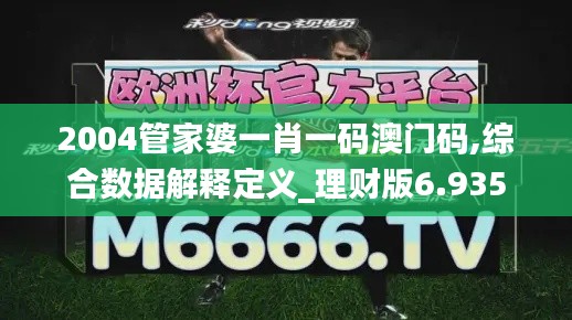 2004管家婆一肖一码澳门码,综合数据解释定义_理财版6.935