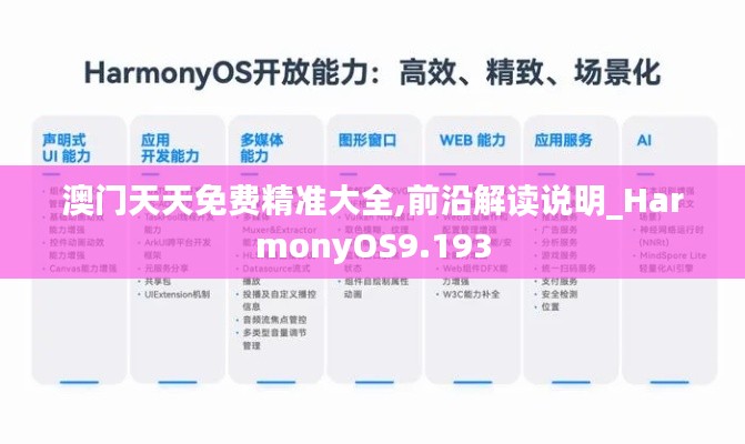 澳门天天免费精准大全,前沿解读说明_HarmonyOS9.193