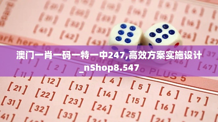 澳门一肖一码一特一中247,高效方案实施设计_nShop8.547