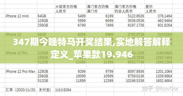 347期今晚特马开奖结果,实地解答解释定义_苹果款19.946