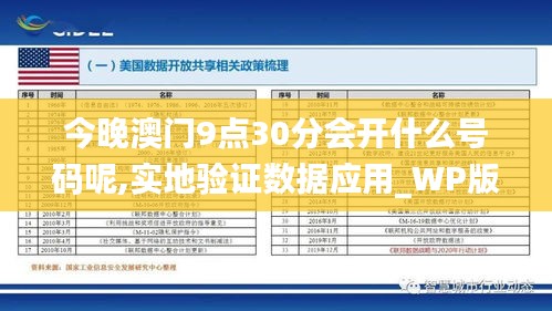 今晚澳门9点30分会开什么号码呢,实地验证数据应用_WP版1.129