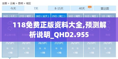 118免费正版资料大全,预测解析说明_QHD2.955