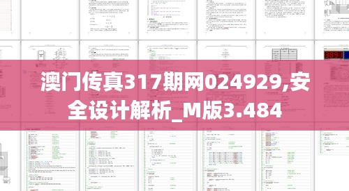 澳门传真317期网024929,安全设计解析_M版3.484