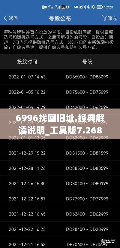 6996找回旧址,经典解读说明_工具版7.268