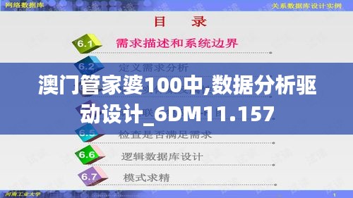 澳门管家婆100中,数据分析驱动设计_6DM11.157