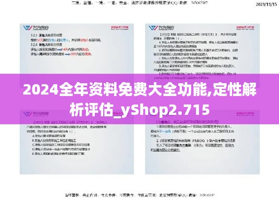 2024全年资料免费大全功能,定性解析评估_yShop2.715