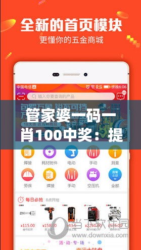管家婆一码一肖100中奖：提升你中奖几率的秘密武器