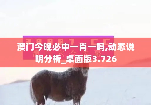 澳门今晚必中一肖一吗,动态说明分析_桌面版3.726