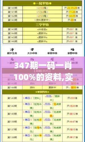 347期一码一肖100%的资料,实地验证分析策略_定制版5.556