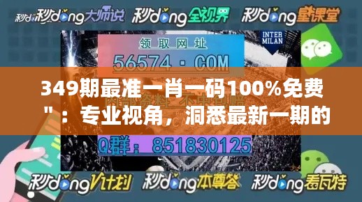 349期最准一肖一码100%免费＂：专业视角，洞悉最新一期的秘密