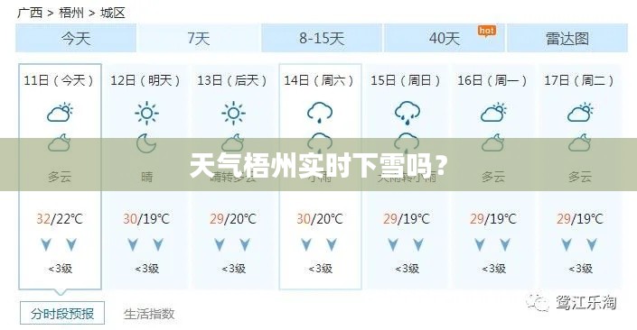 天气梧州实时下雪吗？