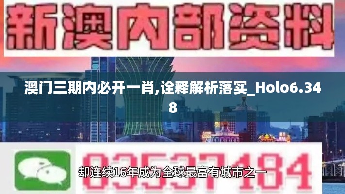 澳门三期内必开一肖,诠释解析落实_Holo6.348