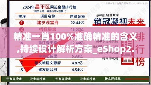 精准一肖100%准确精准的含义,持续设计解析方案_eShop2.693