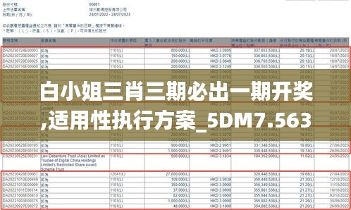 白小姐三肖三期必出一期开奖,适用性执行方案_5DM7.563