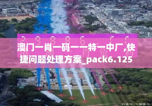 澳门一肖一码一一特一中厂,快捷问题处理方案_pack6.125