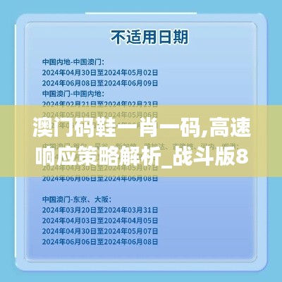 澳门码鞋一肖一码,高速响应策略解析_战斗版8.690