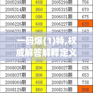 一码爆(1)特,权威解答解释定义_OP10.653