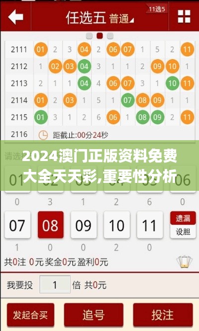 2024澳门正版资料免费大全天天彩,重要性分析方法_nShop10.706