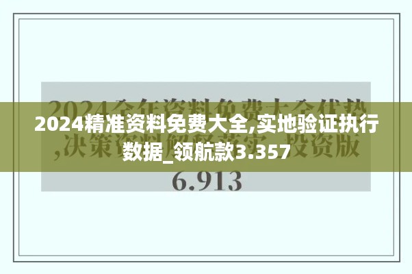 2024精准资料免费大全,实地验证执行数据_领航款3.357