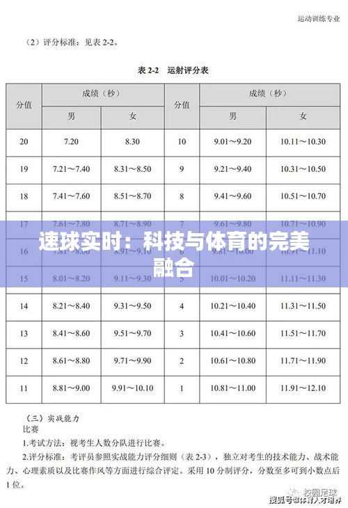 速球实时：科技与体育的完美融合