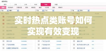 实时热点类账号如何实现有效变现
