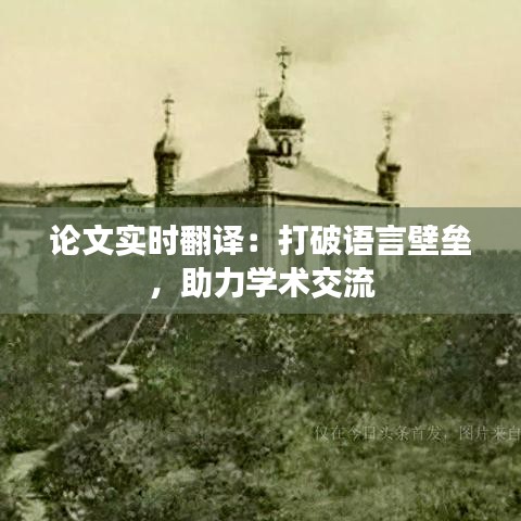 论文实时翻译：打破语言壁垒，助力学术交流