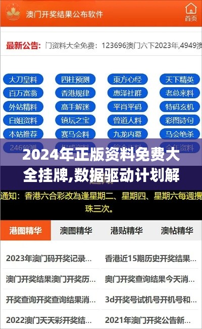 2024年正版资料免费大全挂牌,数据驱动计划解析_网页版10.777