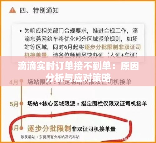 滴滴实时订单接不到单：原因分析与应对策略