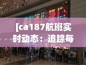 [ca187航班实时动态：追踪每一次航班的旅程]