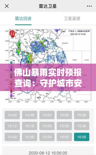 佛山暴雨实时预报查询：守护城市安全，共筑防雨防线