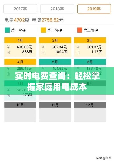 实时电费查询：轻松掌握家庭用电成本