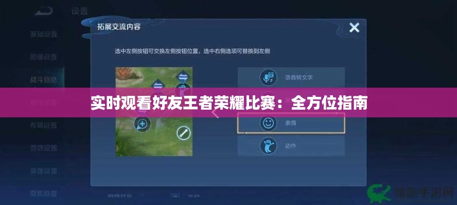 实时观看好友王者荣耀比赛：全方位指南
