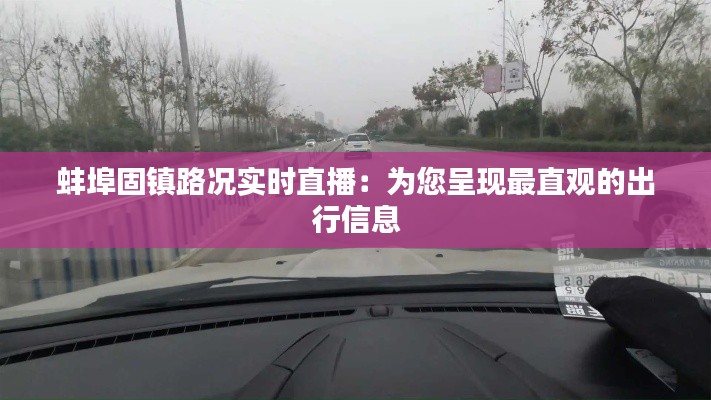 蚌埠固镇路况实时直播：为您呈现最直观的出行信息