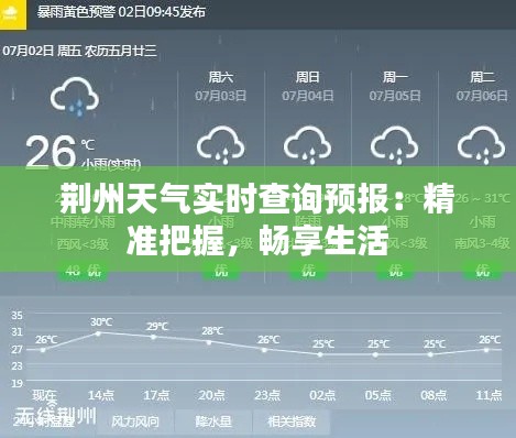 荆州天气实时查询预报：精准把握，畅享生活