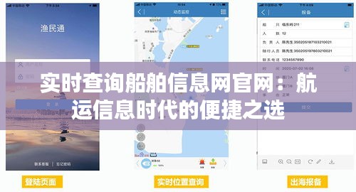 实时查询船舶信息网官网：航运信息时代的便捷之选