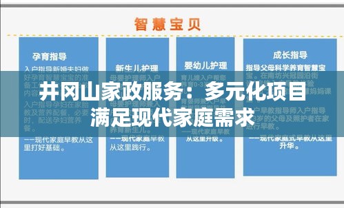 井冈山家政服务：多元化项目满足现代家庭需求