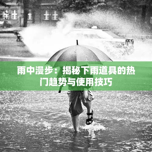 雨中漫步：揭秘下雨道具的热门趋势与使用技巧