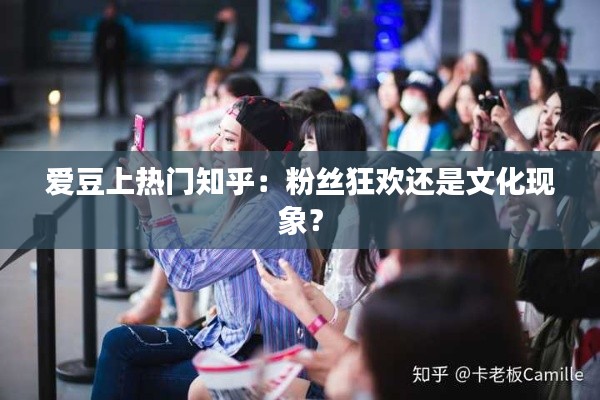 爱豆上热门知乎：粉丝狂欢还是文化现象？