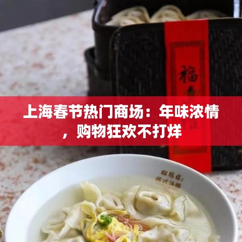 上海春节热门商场：年味浓情，购物狂欢不打烊