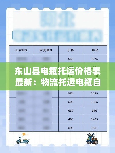 东山县电瓶托运价格表最新：物流托运电瓶自行车多少钱? 