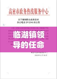 临湖镇领导的任命最新公示：临湖镇电话号码多少 