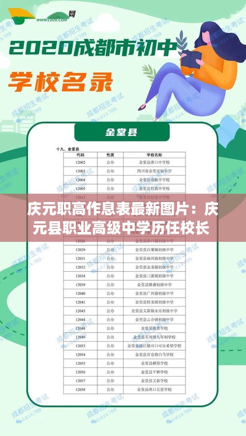 庆元职高作息表最新图片：庆元县职业高级中学历任校长 