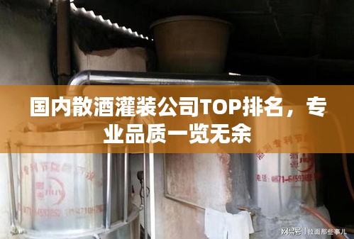 国内散酒灌装公司TOP排名，专业品质一览无余