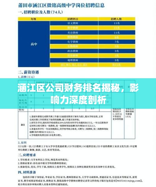 涵江区公司财务排名揭秘，影响力深度剖析