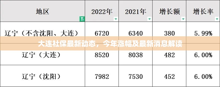 大连社保最新动态，今年涨幅及最新消息解读