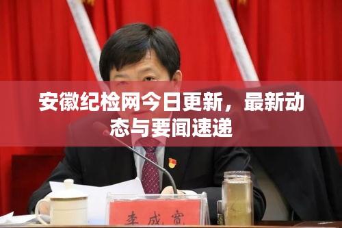 安徽纪检网今日更新，最新动态与要闻速递